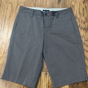 Tommy Hilfiger Navy and White Polka Dot Bermuda Shorts size 4